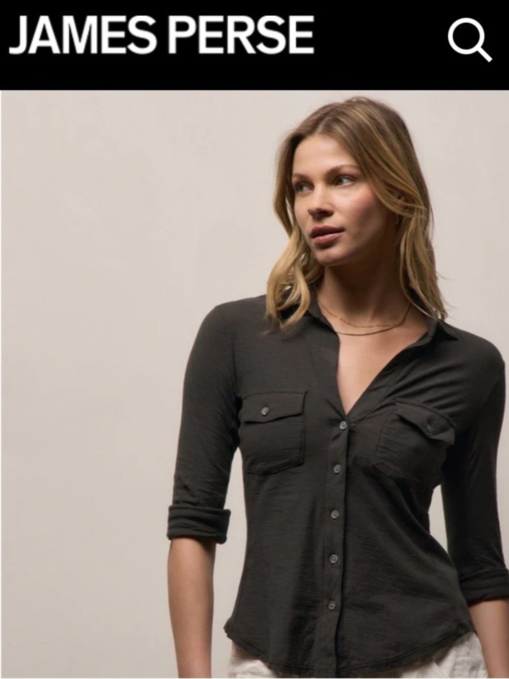 James Perse Slub Shirt